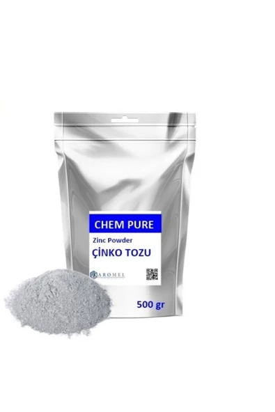 AROMEL,Çinko Tozu 500 Gr 0-50µm %99 Zinc Powder Chem Pure