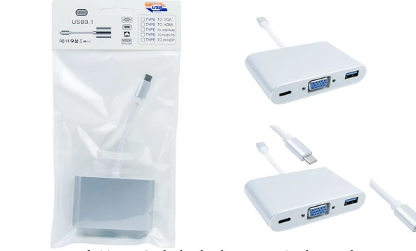 IRT-D07 TYPE-C TO VGA +USB + PD 3.0;Class