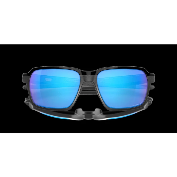 Oakley Parlay Steel w/ PRIZM Sapph Polarize Unısex Gözlük 0OO4143-OAK.4143 - Resim 5