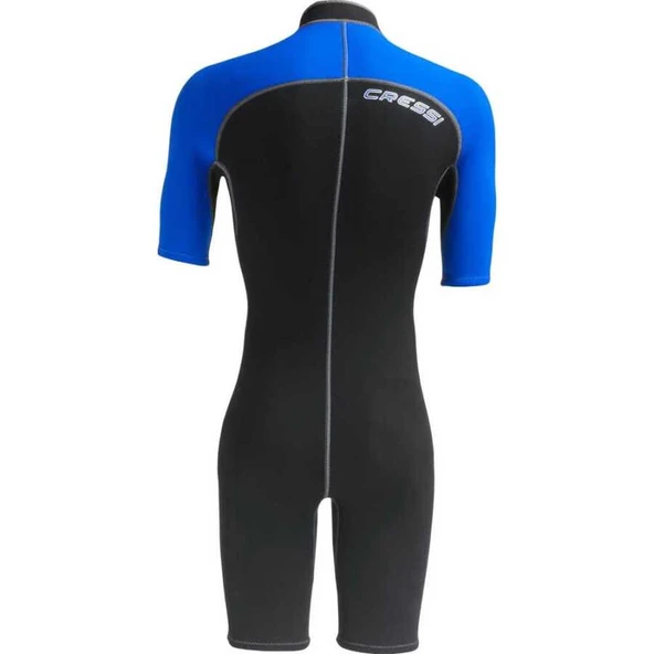 Cressi Lido Man Shorty Dalış Elbisesi  BLACK - BLUE 2MM - L - Resim 4