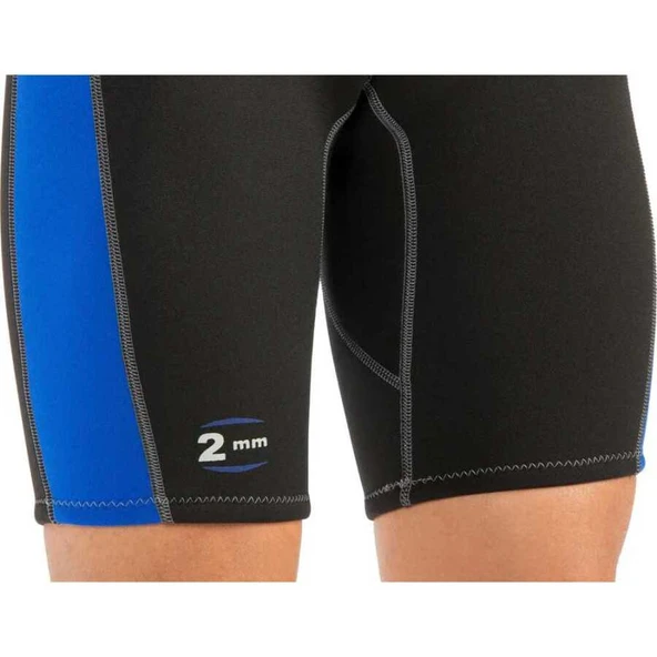 Cressi Lido Man Shorty Dalış Elbisesi BLACK - BLUE 2MM - XS - 9