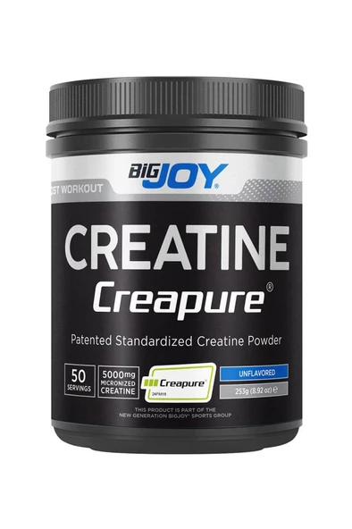 Bigjoy Sports Creapure Creatine Aromasız 253g