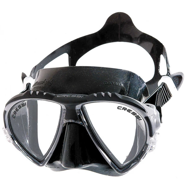 Cressi Matrix Dalış Maskesi  DARK-DARK