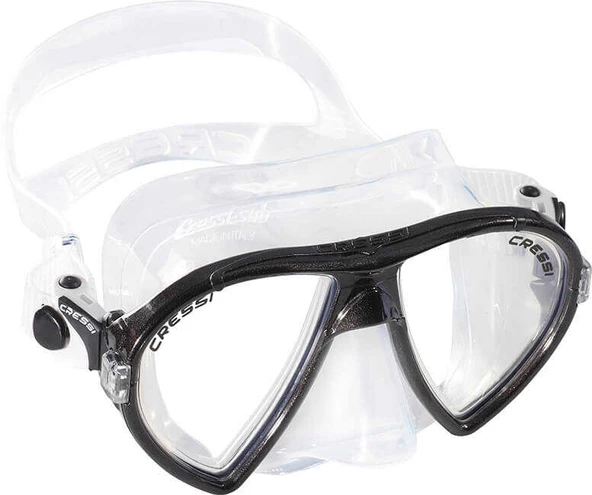 Cressi Ocean Dalış Maskesi  CLEAR-FRAME BLACK