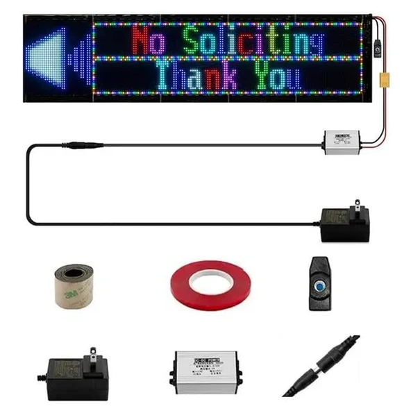 Powermaster PM-23829 23,2x102cm Kayan Yazı Led Tabela - 6