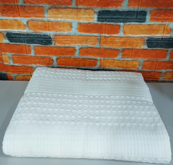 Şaheser %100 Pamuk Çift Kişilik Pike 240x220 (Tek Pike)-Beyaz - 3