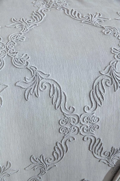 Çeyiz Diyarı Sahra 10 Parça Battaniyeli Çeyiz Seti Gri - Resim 5