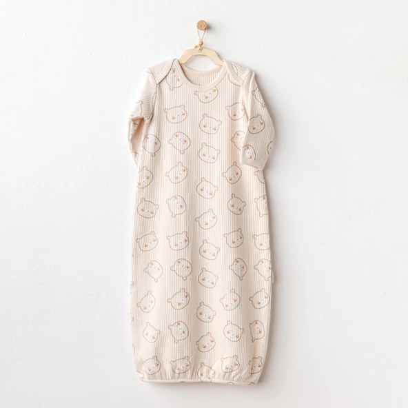 Erkek Bebek Uyku Tulumu Sleeper Gown Bear Time AC25186
