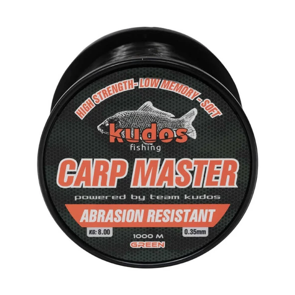Kudos Carp Master 1000m 0.35  Yeşil Misina  Standart 0,40mm