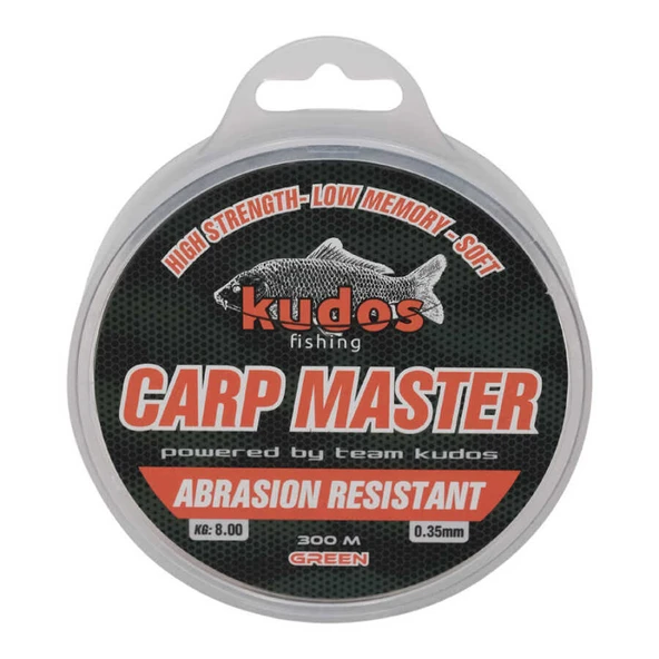 Kudos Carp Master 300m 0.35 Yeşil Misina  Standart 0,35mm