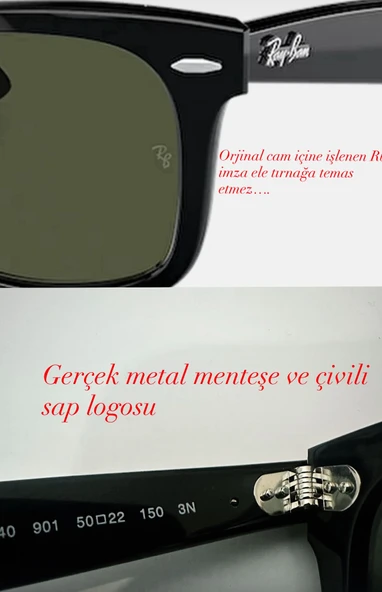 Ray-Ban Wayfarer 2140 902 Dark Tortoise-Green Güneş Gözlüğü - 2