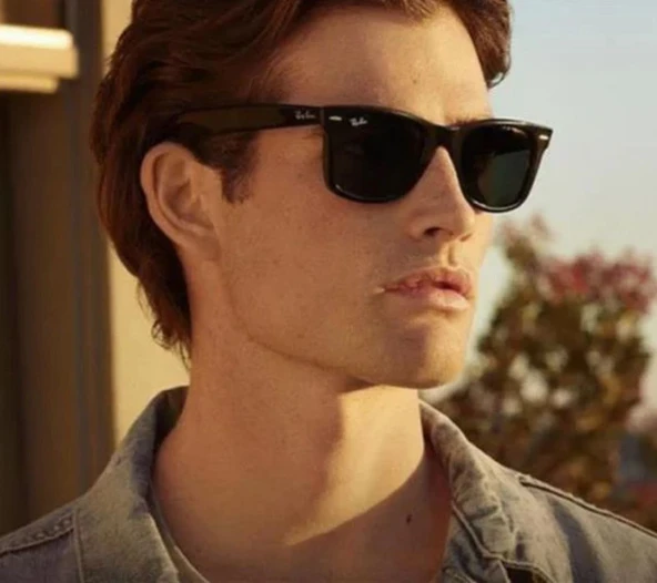 Ray-Ban Wayfarer 2140 902 Dark Tortoise-Green Güneş Gözlüğü - 6