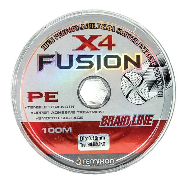 Remixon Fusion X4 100m İp Misina  Standart 0,20