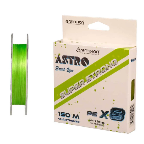 Remixon Astro 8X 0.06mm 150m Chartreuse İp Misina  Standart 0.06mm
