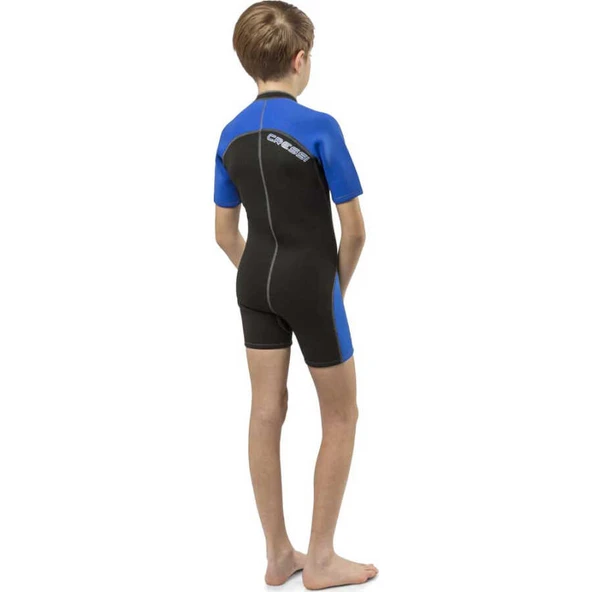 Cressi Lido Junior Shorty Dalış Elbisesi  BLACK / BLUE 2MM - L (12/13 YAŞ) - Resim 9