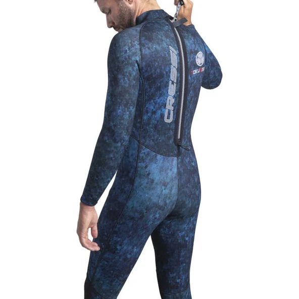 Cressi Tokugawa Man Dalış Elbisesi  BLUE CAMO 3MM - NO:4 / L - Resim 2