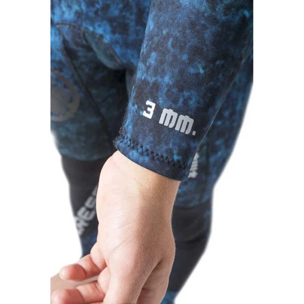 Cressi Tokugawa Man Dalış Elbisesi  BLUE CAMO 3MM - NO:5 / XL - 9