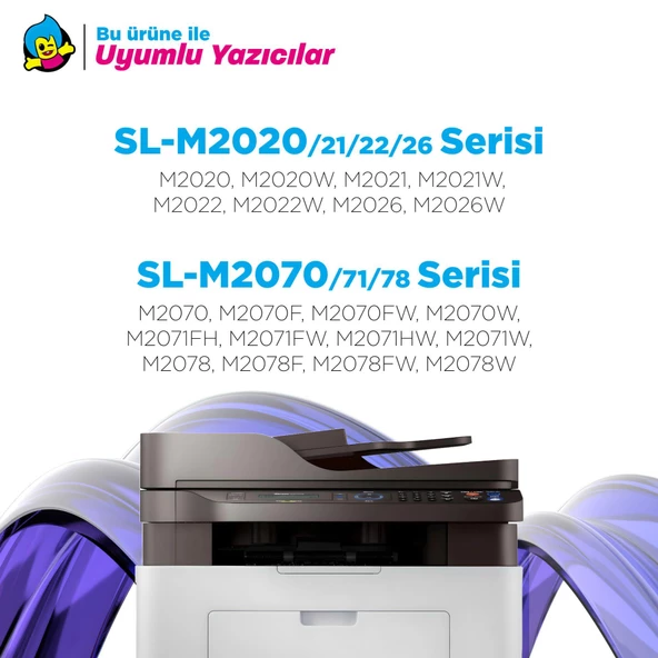 Samsung Xpress SL-M2021 Muadil Toner 2'li Paket / MLT-D111L - 3