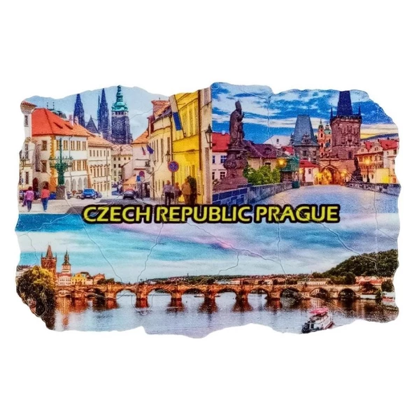 Çek Cumhuriyeti Temalı Fresco Magnet ürün görseli