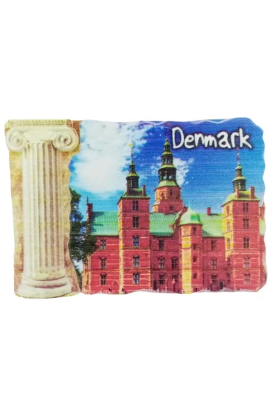 Danimarka Temalı Sütun Magnet - 3