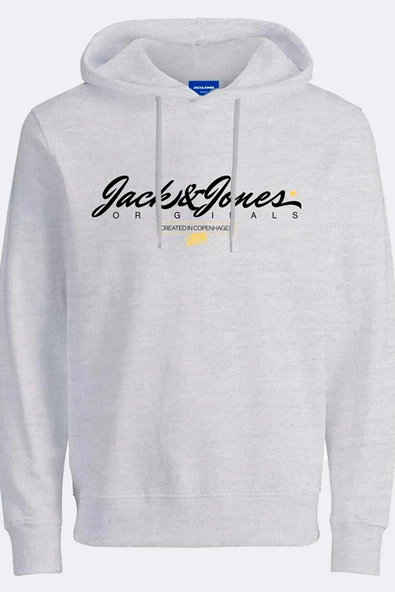 Jack & Jones 12248905 Originals Jorsymbol Sweat Hood Fst Erkek Sweatshirt