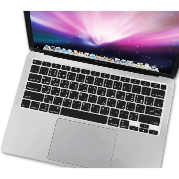 MacBook Air 13 inç M1 A2337 A2179 uyumlu ince silikon Arapça klavye koruyucu US Enter ürün görseli 1