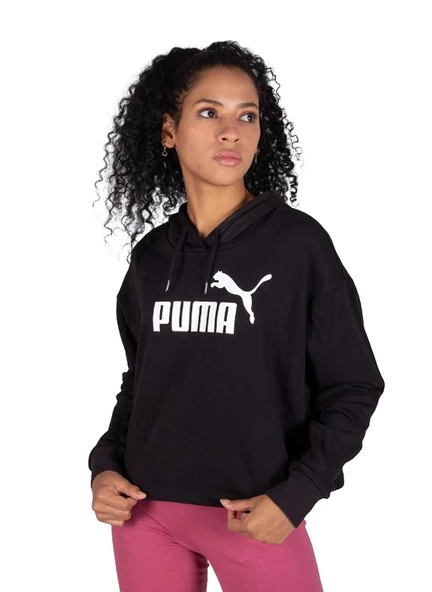 Puma 58687001 Ess Cropped Logo Hoodie Tr Kadın Sweatshirt