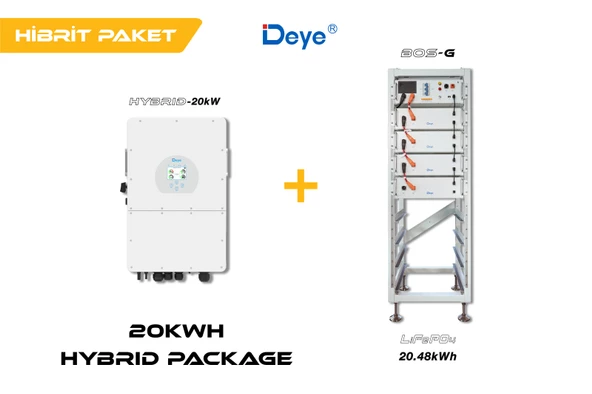 DEYE 20.48 kWh Hibrit Paketi (High Voltage)