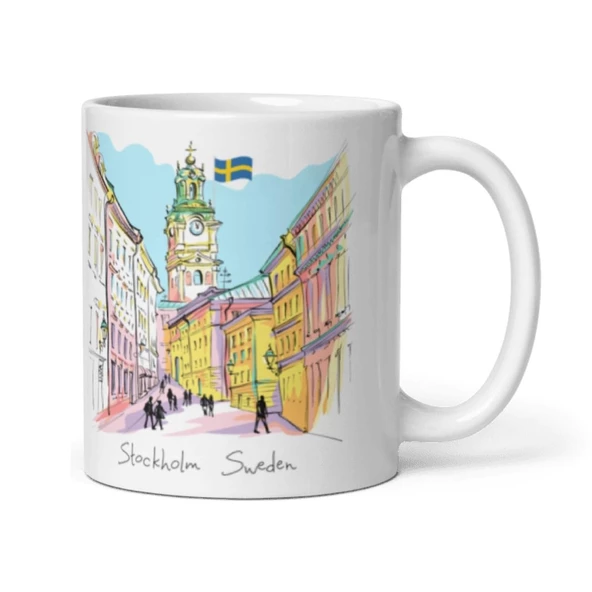 İsveç Hediye Kutusu 10 Parça Kupa Magnet Anahtarlık Kutu - Resim 3