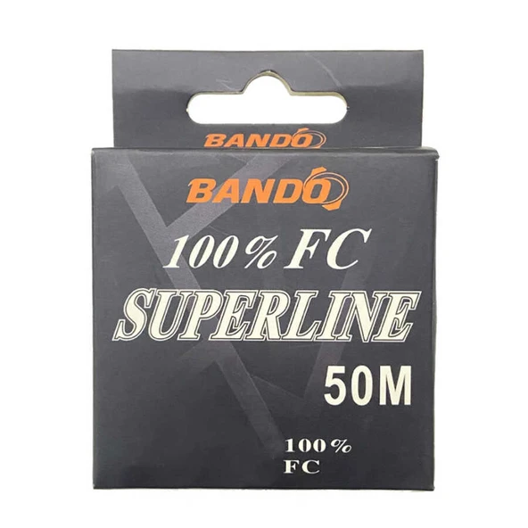 Bando Süperline %100 FluoroCarbon Misina  Standart 0.44MM - 50MT - 12.5KG - Resim 1