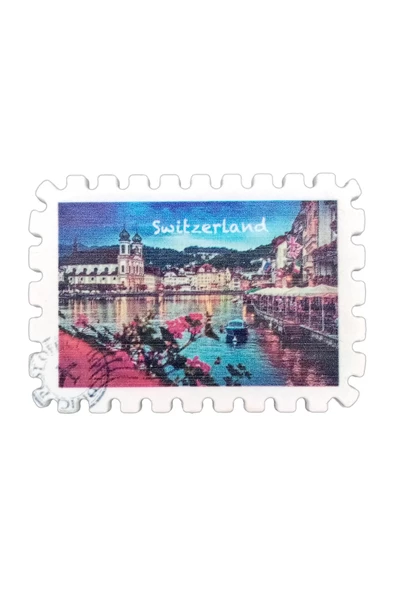 İsviçre Temalı Pul Magnet - Resim 3