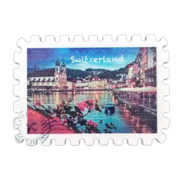 İsviçre Temalı Pul Magnet ürün görseli