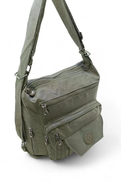 Fonksiyonel Kullanım Kadın Sırt ve Omuz Çantası Çapraz Askılı Bayan Postacı Çanta 30*30 Cm - Resim 4