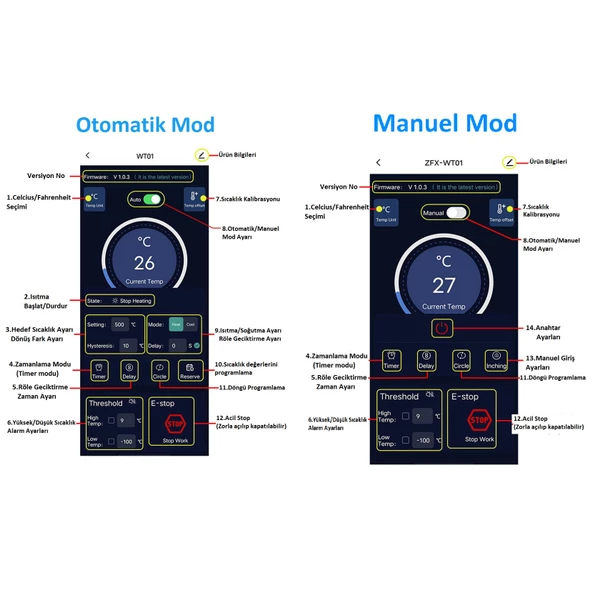 Yate10 Smart Wifi 220V 30A Termostat/ Timer - 3