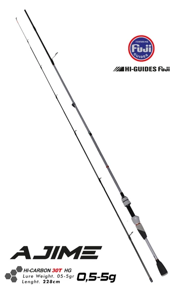Fujin Ajime 228cm 05-5gr LRF High Carbon 30-t HG Olta Kamışı FAJ-762UL - Resim 3
