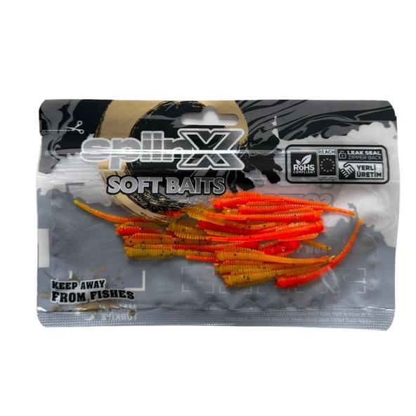 Spiinx Sandworm 6cm 18P Fire Tiger Lrf Silikon Sahte Yem ürün görseli 1