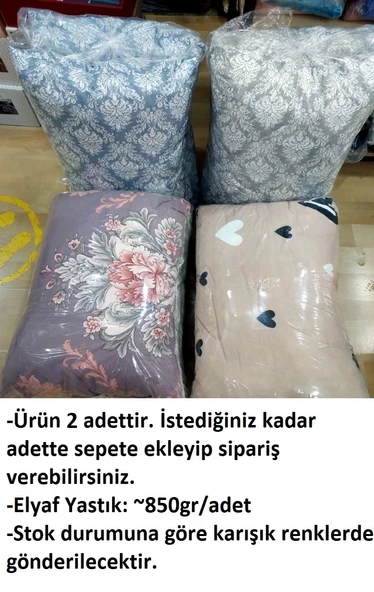 2 Adet Standart Elyaf Yastık (850gr) - 2