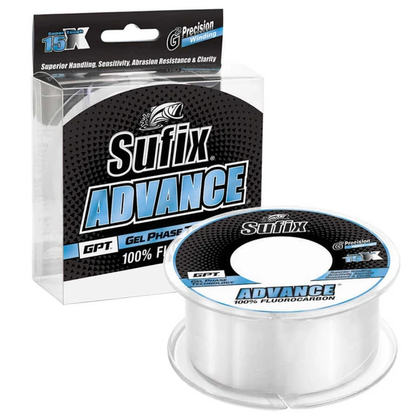 Sufix Advance Fluorocarbon Olta Misinası  BEYAZ 0.310MM - 50MT - 6.3KG ürün görseli 1