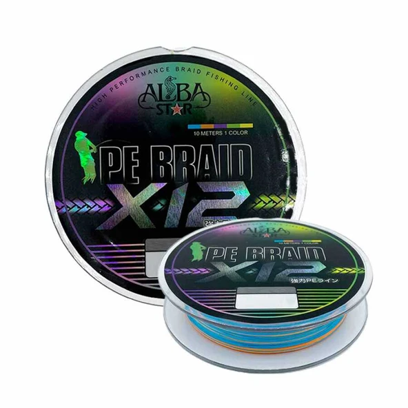 Albastar Carrier 12x Pe İp Misina  MULTICOLOR 0.26MM - 150M - 16.00KG ürün görseli 1