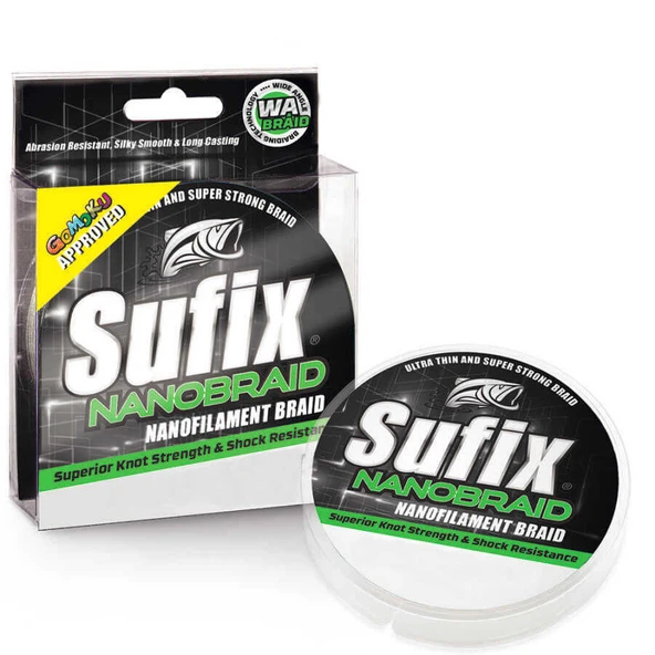 Sufix Nano Braid İp Misina  0.06MM - 100MT - 3.3KG AQUA CAMO ürün görseli 1