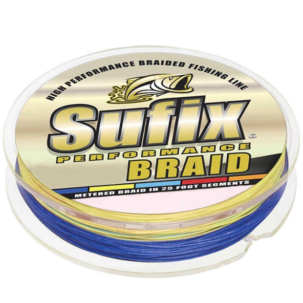 Sufix Performance Braid İp Misina  LOW VIS GREEN 0.18MM - 135MT - 12.2KG ürün görseli 1