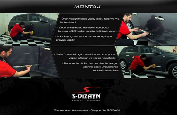 S-Dizayn Ford Kuga 2 Kapı Koruma Çıtası Krom 2013-2019 - 6