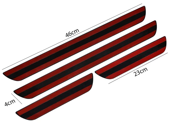 S-Dizayn Opel Astra K Sports Tourer Krom Kapı Eşik Koruması Krom Line 2015-2022 4 Parça - 5