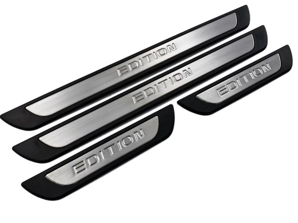S-Dizayn Seat Leon Mk3 ST Krom Kapı Eşik Koruması Edition Line 2014-2017 4 Parça - 3