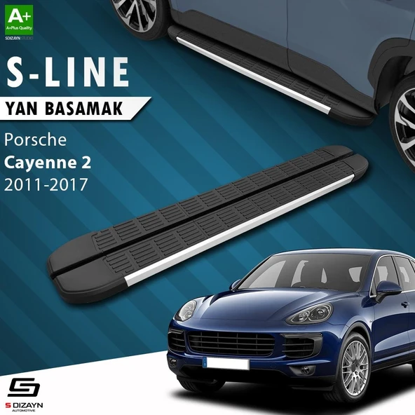 S-Dizayn Porsche Cayenne 2 S-Line Aluminyum Yan Basamak 193 Cm 2011-2017 A+ Kalite - 1