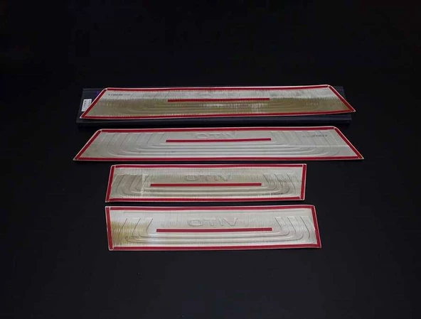 OMSA Mercedes Vito W447 Krom Kapı Eşiği Siyah 4 Parça Yazılı 2014 ve Sonrası - Resim 2