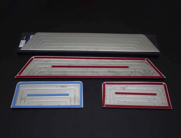 OMSA VW T5 Caravelle Norm Krom Kapı Eşiği 4 Parça (Taşlı) 2003 ve Sonrası - 2