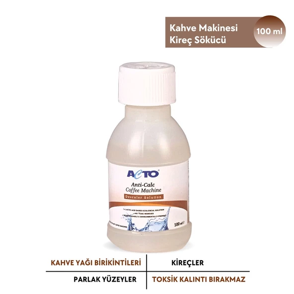 ACTO® ANTI-CALC 100 ml | Kahve Makinaları İçin Sıvı Kireç Çözücü