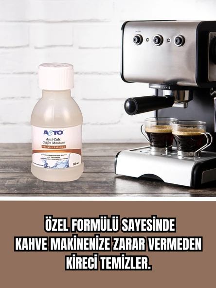ACTO® ANTI-CALC 100 ml | Kahve Makinaları İçin Sıvı Kireç Çözücü - 2