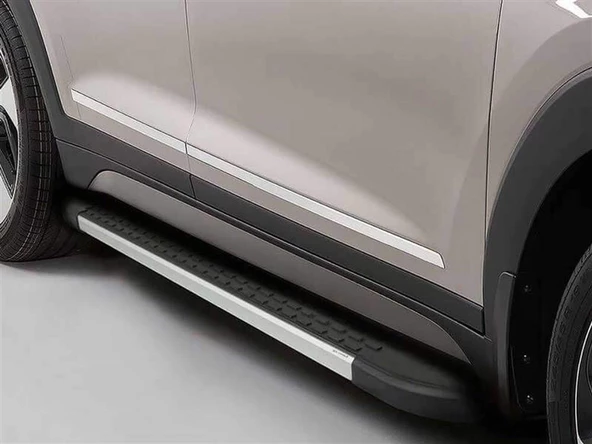 Omsa Line Toyota Yaris Cross 2020 Sonrası Nevada Mat Alüminyum Alınlı Yan Basamak - 4